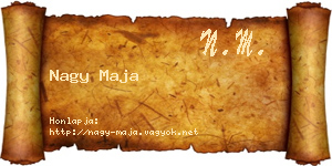 Nagy Maja névjegykártya
